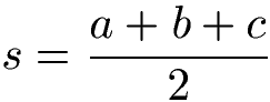 Dreieck Flächeninhalt Formel: Satz von Heron, halber Umfang
