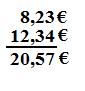Euro schriftliche Addition