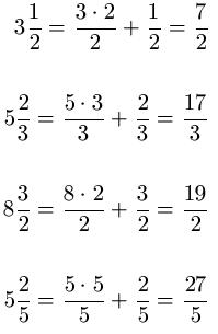 Gemischte Brüche Beispiel
