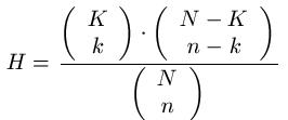 Hypergeometrische Verteilung