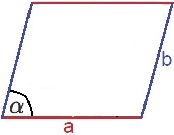 Parallelogramm Flächeninhalt über Winkel berechnen