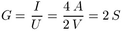 Elektrischer Leitwert Beispiel 2