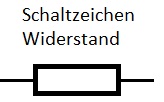 Elektrischer Widerstand Symbol