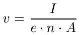 Geschwindigkeit Elektronen berechnen Gleichung