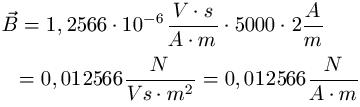 Magnetische Feldstärke Beispiel 1