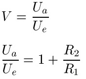 Nicht Invertierender Verstärker Formel Gleichung