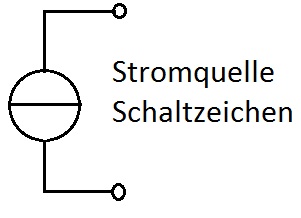 Stromquelle Schaltzeichen