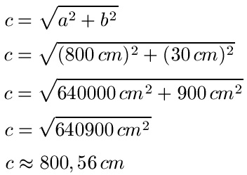 a2 + b2 = c2 Beispiel 2