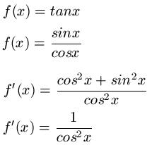 Ableitung tan x Herleitung