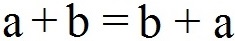 Addition Kommutativgesetz Formel