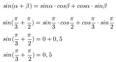 Additionstheoreme Beispiel 1