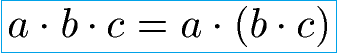 Assoziativgesetz Multiplikation Formel