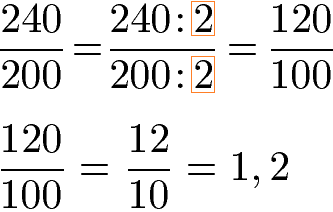 Brüche in Dezimalzahl: Bruch kürzen Beispiel