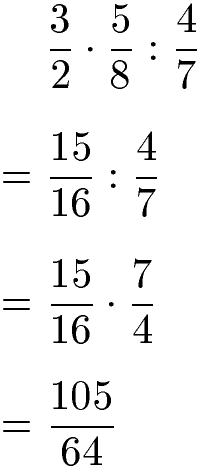 Brüche multiplizieren und dividieren Beispiel