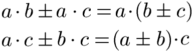 Distributivgesetz Multiplikation Formel