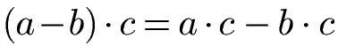 Distributivgesetz Subtraktion rechtsdistributiv Formel