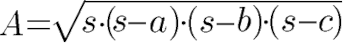 Flächeninhalt Dreieck Formel: Satz von Heron