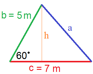 Dreieck Flächeninhalt mit Winkel
