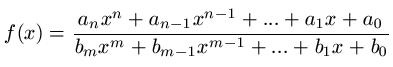 Gebrochenrationale Funktion Definition