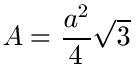 Gleichseitiges Dreieck Flächeninhalt