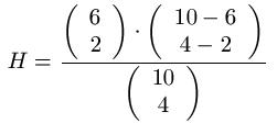 Hypergeometrische Verteilung Beispiel 1