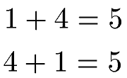 Kommutativgesetz Addition Beispiel 1
