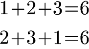 Kommutativgesetz Addition mit 3 Summanden