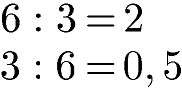 Kommutativgesetz Division Beispiel 1