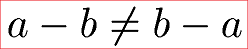 Kommutativgesetz Formel Gleichung Subtraktion