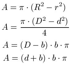 Kreisring Formel