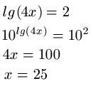 Logarithmusgleichungen Beispiel 1
