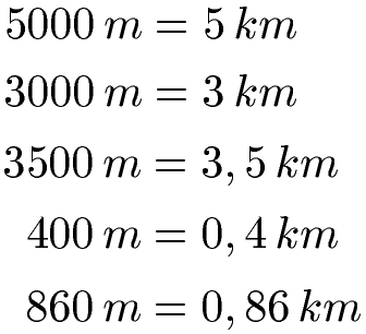 Meter in Kilometer umrechnen