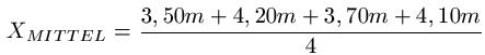 Mittelwert - Arithmetisches Mittel Beispiel 1
