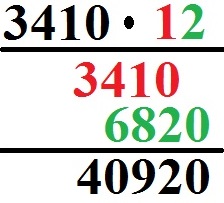 Schriftlich multiplizieren Beispiel 3