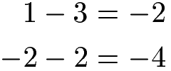 Subtraktion negative Zahlen Aufgaben