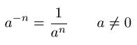 Negativer Exponent Formel
