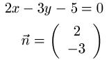 Normalenvektor Gerade Beispiel 1