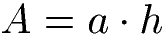 Parallelogramm mit Höhe Formel