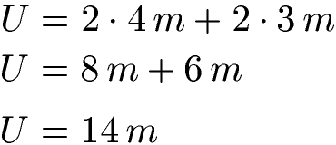 Parallelogramm Umfang mit Beispiel