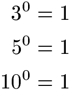 Potenzen mit Exponent 0