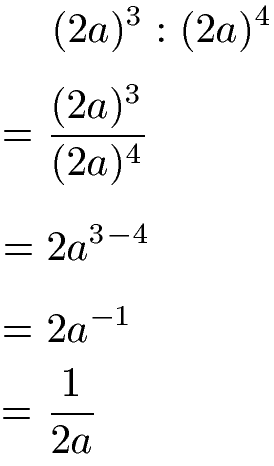 Potenzen dividieren: gleiche Basis mit Variablen