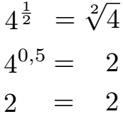 Potenzgesetze Wurzel: Potenz in Wurzel Beispiel