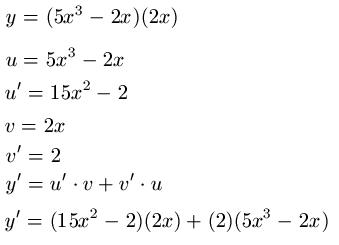Produktregel Beispiel 1