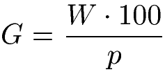 Grundwert Formel der Prozentrechnung