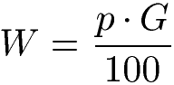 Prozentwert Formeln der Prozentrechnung