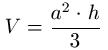 Pyramide Volumen Formel