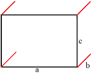 Quader Schrägbild mit Kanten zeichnen Schritt 2