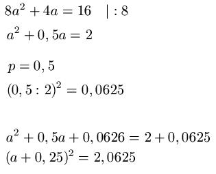 Quadratische Ergänzung Beispiel 3