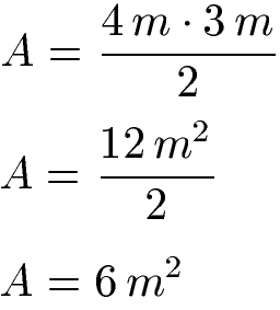 Raute Flächeninhalt über Diagonale Beispiel