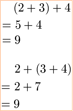 Rechengesetz Addition mit Assoziativgesetz Beispiel 1